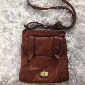 Fossil over the shoulder handbag brown